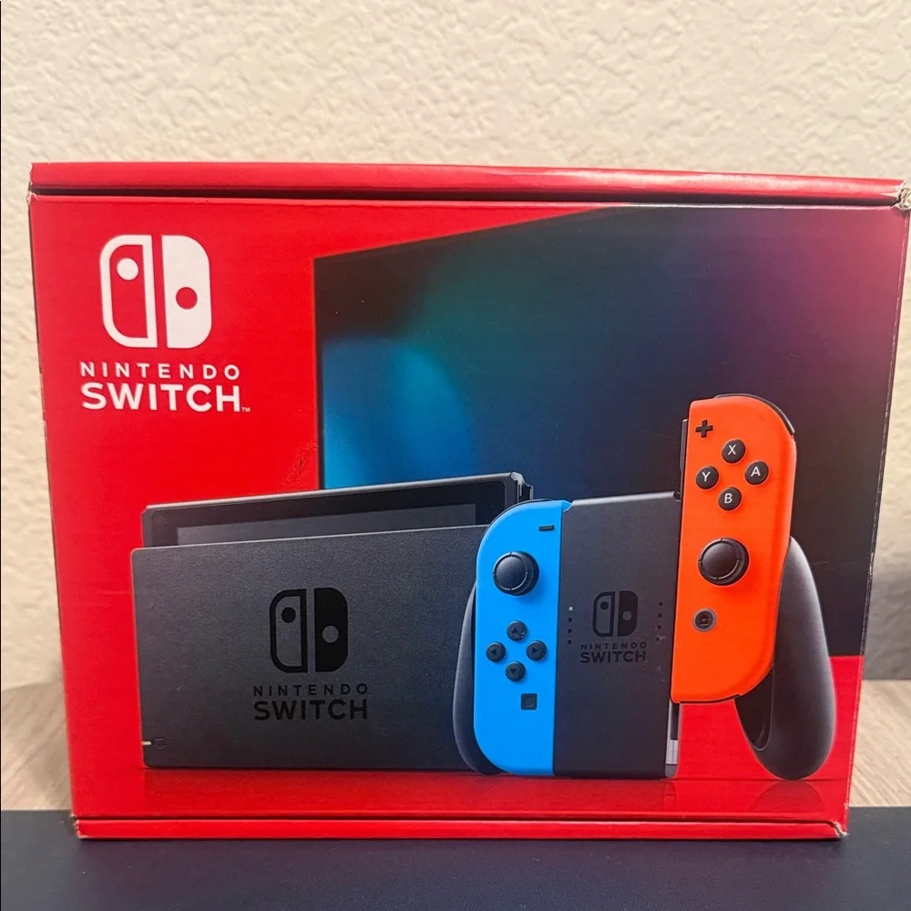 Nintendo Switch Console - Bright Red and Blue